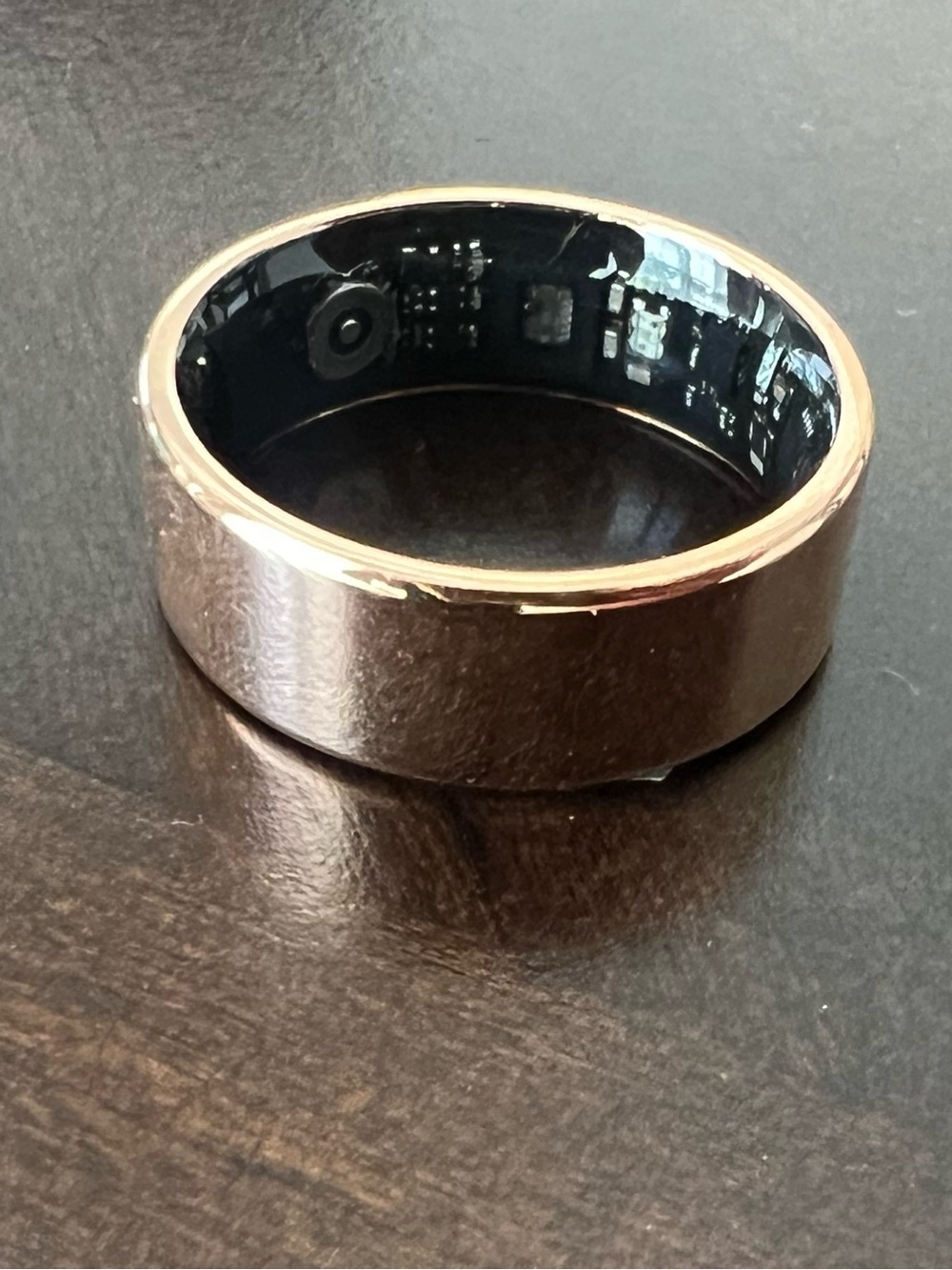 Oracle Rose Gold Smart Health Tracker Ring with Charger | Size 11